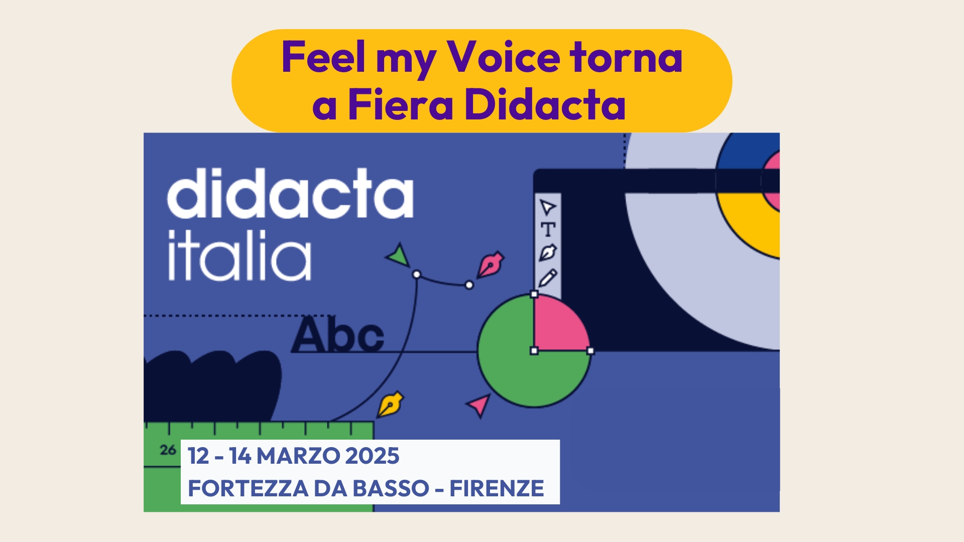 Feel my Voice torna a Fiera Didacta: i nostri eventi in stand